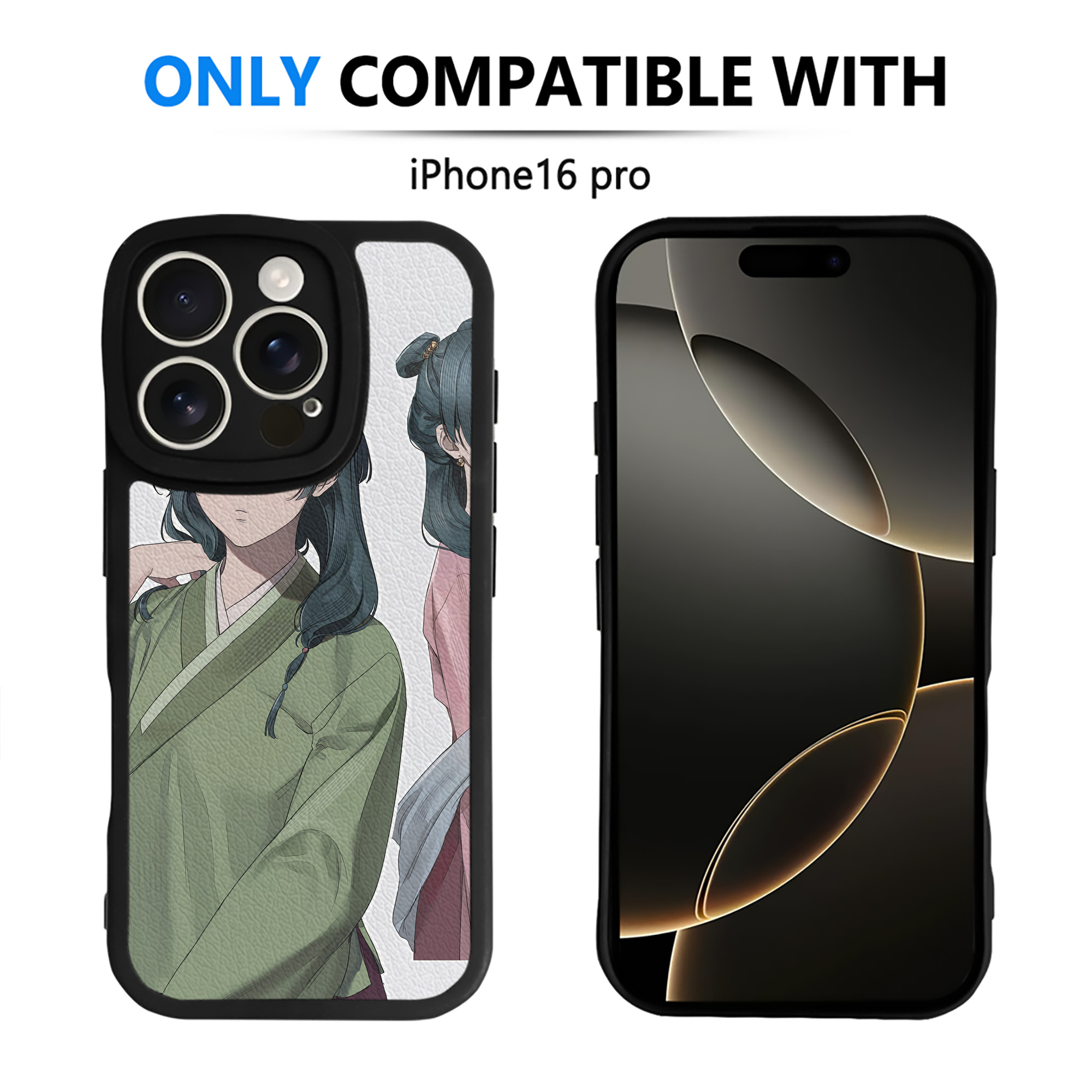 （画像用） 薬屋のひとりごと The Apothecary Diaries 【iPhone 16シリーズ対応】シリコンスマホケース（レザー調） 材質：シリコン